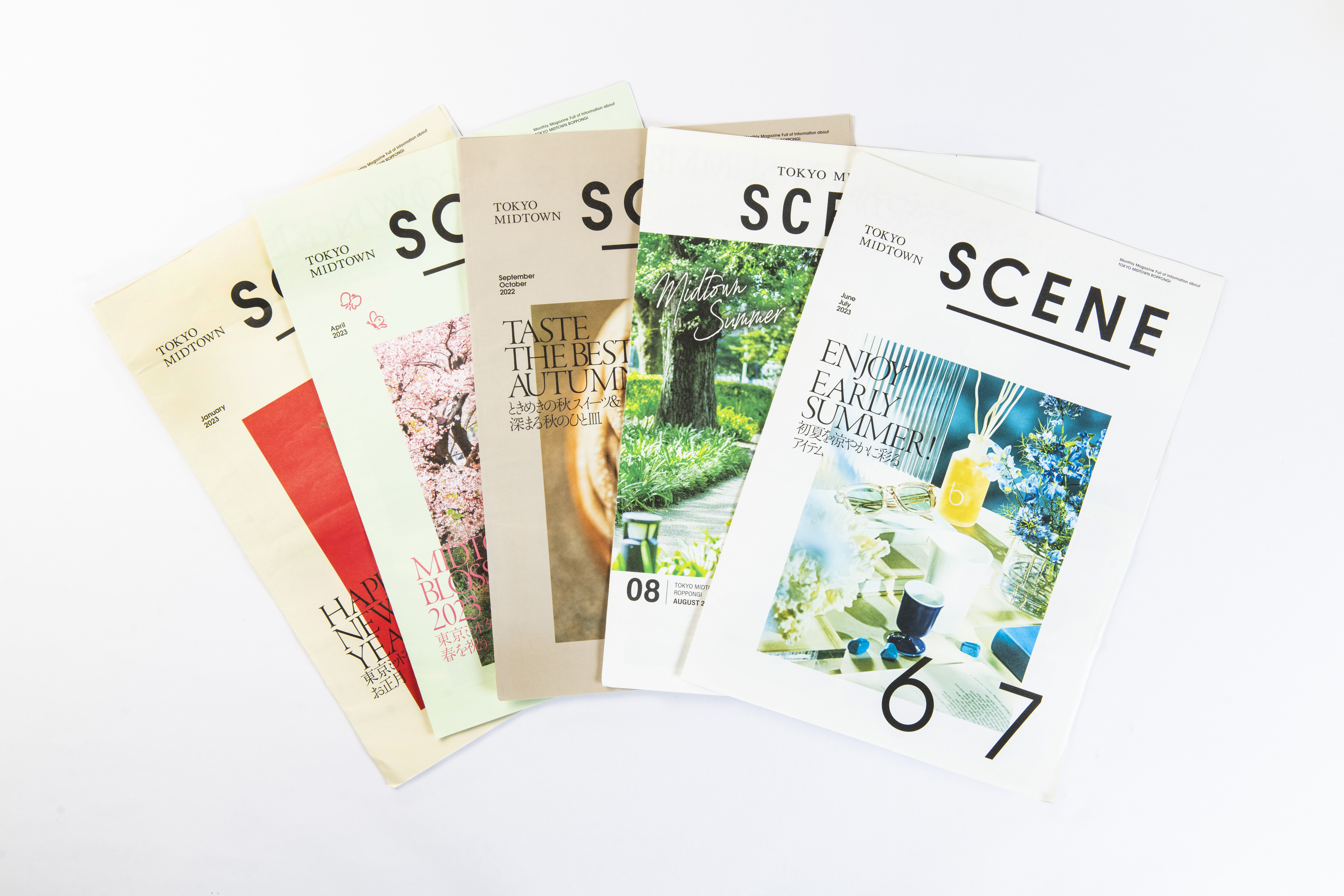 東京ミッドタウン ハイエンドな誌面「SCENE」制作